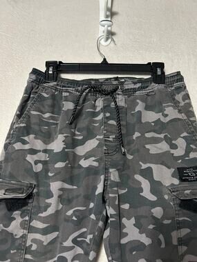 Tony Hawk Men's M/M Camo Cargo Pants Baggy Skater Drawstring Y2K